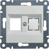 PŁYTKA PODWÓJNA KEYSTONE JACK BIAŁY LUMINA2 - HAGER - WL2320