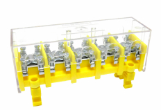 ODGAŁĘŹNIK INSTALACYJNY 5-TOROWY 5X25MM2+5X4X10MM2 NA TS35/ Z POKRYWĄ ŻÓŁTY LZ 5*25/10 WYK,21P - SIMET - 84062004