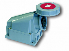 GNIAZDO STAŁE bez dławika 63A 400V 3P+N+Z - PCE - 135-6