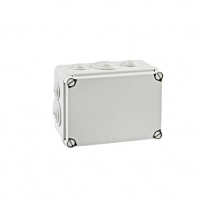 PUSZKA NATYNK 162X116X76MM Z DŁAWICAMI 6XM25 4XM40 IP66/67 SZARY POKRYWA PEŁNA LIGHT - PCE - EV-161