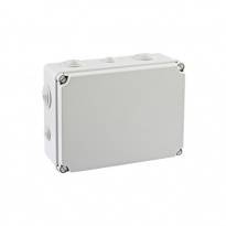 PUSZKA NATYNK 241X180X96MM Z DŁAWICAMI 4XM25 6XM40 IP66/67 SZARY POKRYWA PEŁNA LIGHT - PCE - EV-231