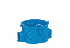 PUSZKA PODTYNK SZEREGOWA Z WKRĘTAMI PŁYTKA 60 MM BEZAHALOGENOWA NIEBIESKA 65X41X60 S60Kw - SIMET - 34068203