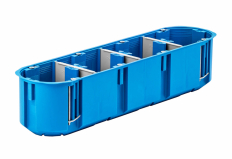 PUSZKA PODTYNK FI 4X60X63 POCZWÓRNA DO PUSTYCH ŚCIAN GIPS GŁĘBOKA NIEBIESKI MULTIBOX P4X60D - SIMET - 32097203