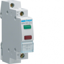 LAMPKA SYGNALIZACYJNA PODWÓJNA ZIELONO/CZERWONA 230V - HAGER - SVN126