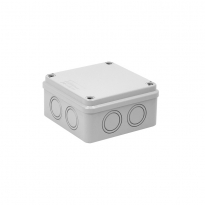 PUSZKA NATYNK 108X108X56MM Z OSŁABIENIAMI IP65 HERMETYCZNA SZARY PH-1A,1 - ELEKTROPLAST OPATÓWEK - 28.12