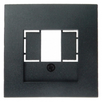 ELEMENT CENTRALNY DO GNIAZDA TAE I GŁOŚNIKOWEGO ANTRACYT B.3/B.7 - HAGER - 10331606
