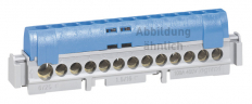 LISTWA PRZYŁĄCZENIOWA 17 ZACISKÓW DŁ. 141MM DO NEDBOX RWN EKINOX TX XL3125 RN65 NIEBIESKI - LEGRAND - 004845