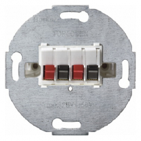 MECHANIZM GNIAZDA GŁOŚNIKOWEGO STEREOFONICZNEGO PODWÓJNEGO BIAŁY ONE.PLATFORM - HAGER - 457309