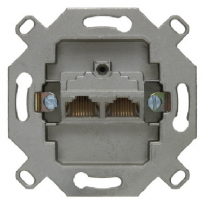 MECHANIZM GNIAZDA KOMPUTEROWEGO PODWÓJNEGO RJ45 UAE EKRANOWANE KAT. 6A ISO ONE.PLATFORM - HAGER - 4587