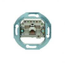 MECHANIZM GNIAZDA TELEFONICZNEGO POJEDYNCZEGO RJ11/RJ12/RJ45 UAE KAT. 3 ONE.PLATFORM - HAGER - 534538