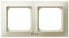RAMKA PODWÓJNA DO ŁĄCZNKÓW IP44 ECRU IMPRESJA - OSPEL - RH-2Y/27