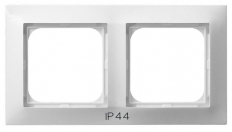 RAMKA PODWÓJNA DO ŁĄCZNKÓW IP44 BIAŁY IMPRESJA - OSPEL - RH-2Y/00