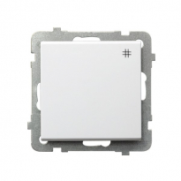ŁĄCZNIK KRZYŻOWY ZACISKI AUTOMATYCZNE 16AX 250V IP20 BIAŁY SONATA - OSPEL - ŁP-4R/m/00