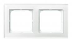 RAMKA PODWÓJNA SZKLANA 6MM BIAŁE SZKŁO SONATA - OSPEL - R-2RG/31