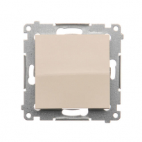 ŁĄCZNIK POJEDYNCZY ZACISKI AUTOMATYCZNE 10AX 250V KREMOWY SIMON 54 - KONTAKT SIMON - DW1.01/41