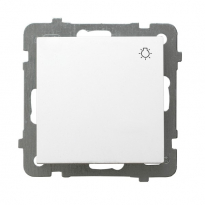 ŁĄCZNIK ZWIERNY ŚWIATŁO ZACISKI ŚRUBOWE 10AX 250V IP20 BIAŁY AS - OSPEL - ŁP-5G/m/00