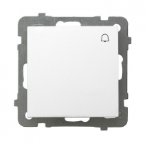 ŁĄCZNIK ZWIERNY DZWONEK ZACISKI ŚRUBOWE 10AX 250V IP20 BIALY AS - OSPEL - ŁP-6G/m/00