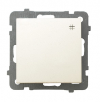 ŁĄCZNIK KRZYŻOWY ZACISKI ŚRUBOWE 10AX 250V IP20 ECRU AS - OSPEL - ŁP-4G/m/27