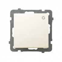 ŁĄCZNIK ZWIERNY ŚWIATŁO ZACISKI ŚRUBOWE 10AX 250V IP20 ECRU AS - OSPEL - ŁP-5G/m/27