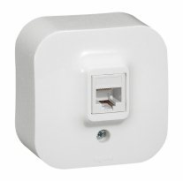 GNIAZDO KOMPUTEROWE POJEDYNCZY RJ45 KAT. 5E UTP BIAŁY FORIX - LEGRAND - 782424