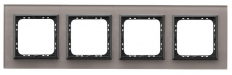 RAMKA POCZWÓRNA SZKLANA 4MM SZARE SZKŁO SONATA - OSPEL - R-4RGC/41/25