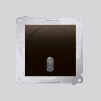 Dzwonek elektroniczny (moduł) 8–12 V~; brąz mat - KONTAKT SIMON - DDT1.01/46