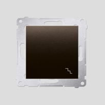 Łącznik schodowy (moduł) 10AX, 250V~, szybkozłącza; brąz mat - KONTAKT SIMON - DW6.01/46