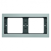 RAMKA PODWÓJNA POZIOMA ALUMINIUM K.5 - HAGER - 13637003