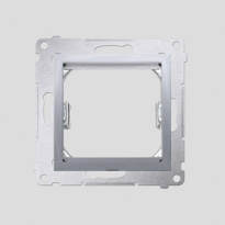 Adapter (przejściówka) na osprzęt standardu 45 × 45 mm; srebrny mat  *Do gniazd teleinformatycznych Simon Connect - KONTAKT SIMON - DA45.01/43