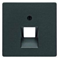 ELEMENT CENTRALNY DO GNIAZDA PRZYŁĄCZENIOWEGO UAE POJEDYNCZEGO ANTRACYT AKSAMIT Q.1/Q.3 - HAGER - 14076086
