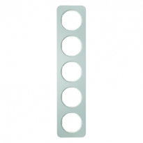 RAMKA PIĘCIOKROTNA ALUMINIUM/BIAŁY R.1 - HAGER - 10152174