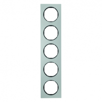 RAMKA PIĘCIOKROTNA ALU/CZARNY R.3 - HAGER - 10152284