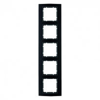 RAMKA PIĘCIOKROTNA ALU CZARNY/ANTRACYT B.3 - HAGER - 10153005
