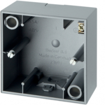 PUSZKA POJEDYNCZA NATYNKOWA ALUMINIUM MAT S.1 /ZAMIENNIK DO 5310419904/ - HAGER - 10419939