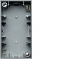 PUSZKA PODWÓJNA NATYNKOWA ALUMINIUM MAT S.1 - HAGER - 10429939