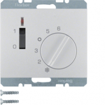 REGULATOR TEMPERATURY POMIESZCZENIA 24V ZE STYKIEM ROZWIERNYM ALU K.5 - HAGER - 20317103