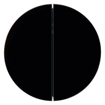 PRZYCISK PODWÓJNY DO ŚCIEMNIACZA PRZYCISKOWEGO CZARNY POŁYSK R.1/R.3/R.CLASSIC - HAGER - 85142131