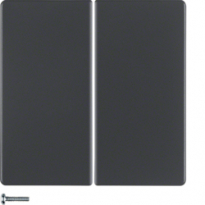 PRZYCISK POCZWÓRNY DO ŚCIEMNIACZA PRZYCISKOWEGO QUICKLINK ANTRACYT Q.1/Q.3 KNX RF  - HAGER - 85648126