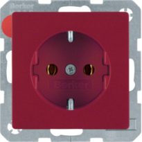 GNIAZDO SCHUKO CZERWONY AKSAMIT Q.1 - HAGER - 47436012