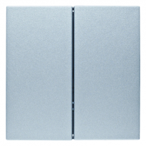 PRZYCISK PODWÓJNY ALUMINIUM MAT B.7 - HAGER - 85142183