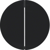 PRZYCISK PODWÓJNY QUICKLINK CZARNY POŁYSK R.1/R.3 KNX RF  - HAGER - 85146131