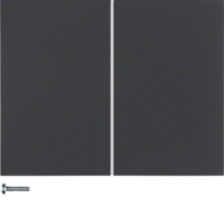 PRZYCISK PODWÓJNY QUICKLINK ANTRACYT MAT K.1 KNX RF  - HAGER - 85146175