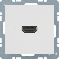 GNIAZDO HDMI BIAŁY AKSAMIT Q.1 - HAGER - 3315426089