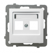 OBUDOWA GNIAZDA PODWÓJNEGO TYPU KEYSTONE AS - OSPEL - GPK-2G/p/00