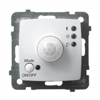 ELEKTRONICZNY CZUJNIK RUCHU BEZ RAMKI BIAŁY KARO - OSPEL - ŁP-16S/m/00