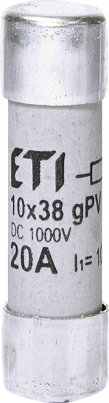 WKŁADKA TOPIKOWA CYLINDRYCZNA PV CH10X38 GPV 20A/1000V UL - ETI - 002625108