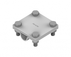 ZŁĄCZE UZIOMOWE 3 PŁYTKI B=40X5/ FI 18 MM OCYNKOWANE OGNIOWO    TYP AN-52D/OG/ - AN-KOM Sp. z o.o. - F195040