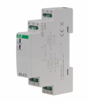 Przekaźnik bistabilny grupowy, na szynę DIN, z przekaźnikiem inrush 160A/20ms - F&F - BIS-412-LED