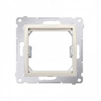 Adapter (przejściówka) na osprzęt standardu 45 × 45 mm; kremowy *Do gniazd teleinformatycznych Simon Connect - KONTAKT SIMON - DA45.01/41