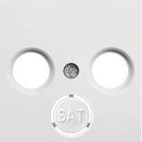 ELEMENT CENTRALNY RTV-SAT BIAŁY LUMINA SOUL - HAGER - WL6310